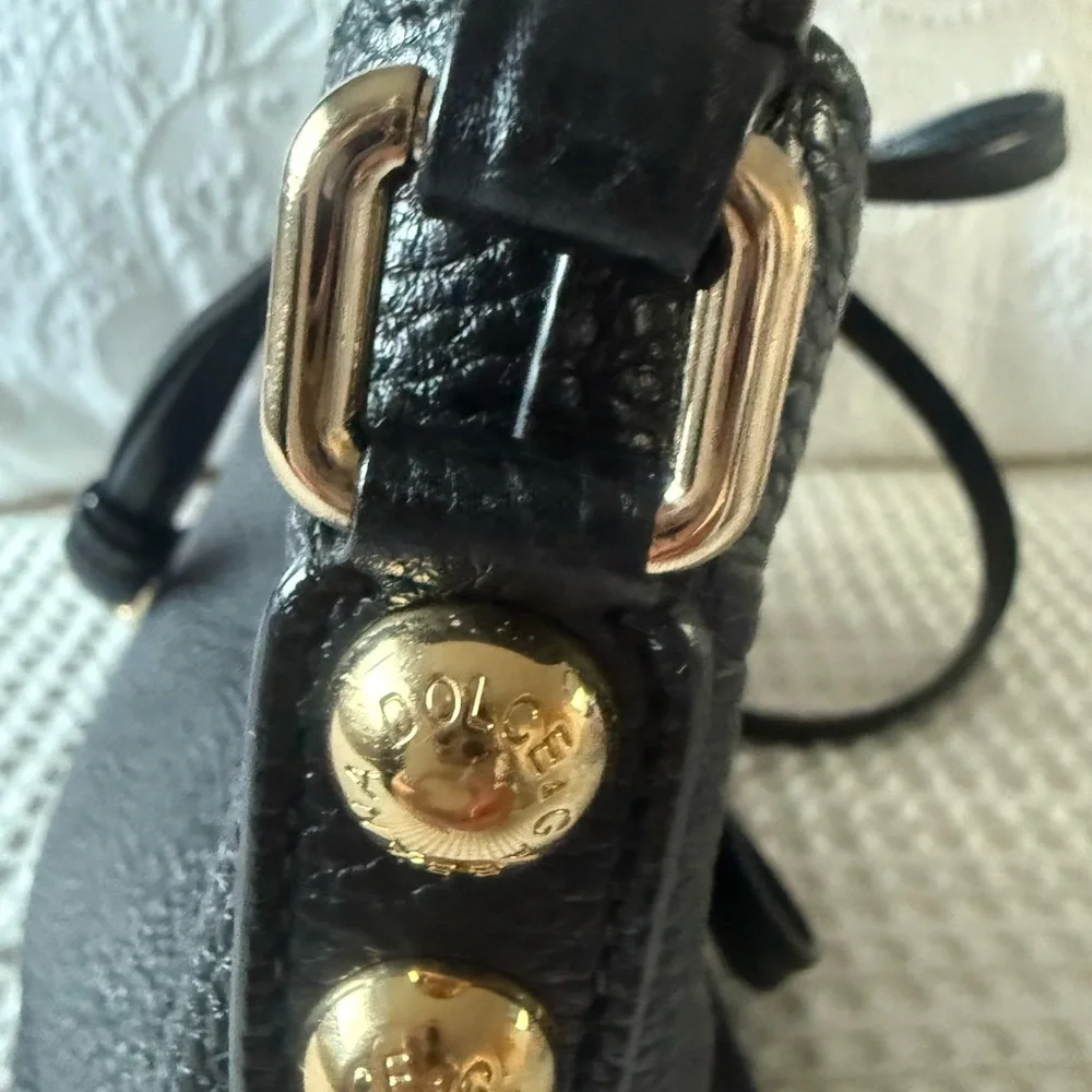 Authentic Dolce & Gabbana Black Shoulder Bag with Gold Lock - Picture 9 of 14
